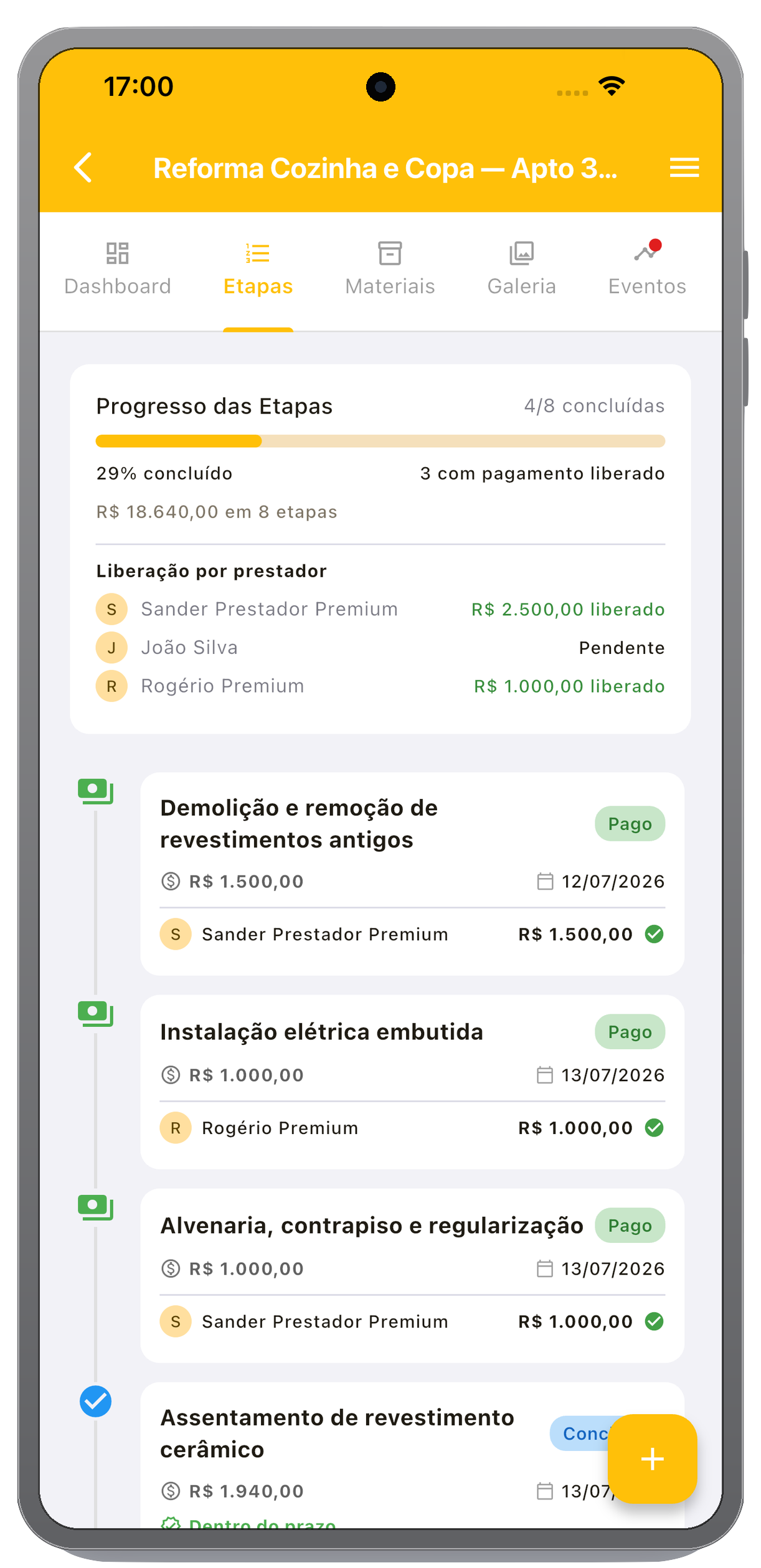 Reformei no Samsung Galaxy (Android)